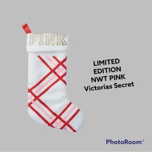 NWT PINK Victoria’s Secret xmas stocking. Limited Edition this is big!